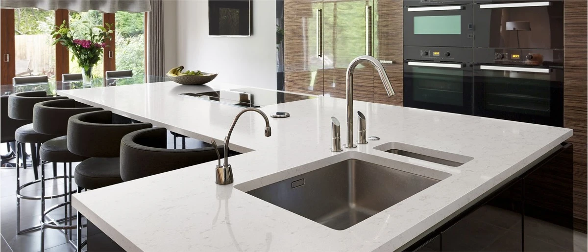 Bianco Carrara Quartz Kitchen Countertops Bianco Carrara Quartz Kitchen Countertops
