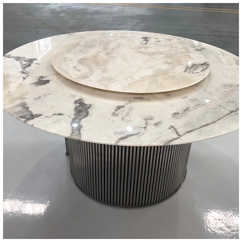 Oyster White Marble Round Tables Oyster White Marble Round Tables
