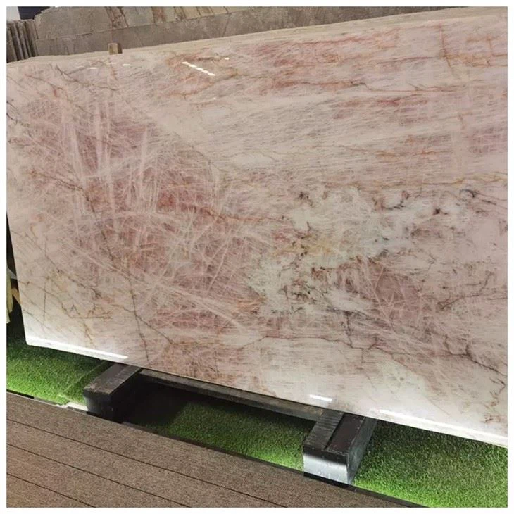 Pink Cristallo Quartzite Polished Slab