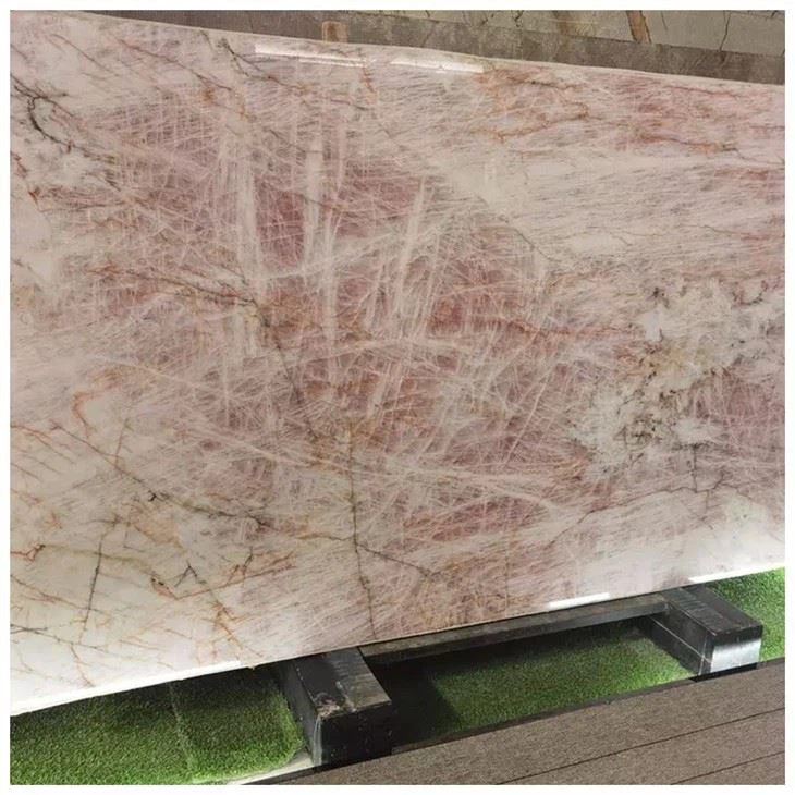 Pink Cristallo Quartzite Slab