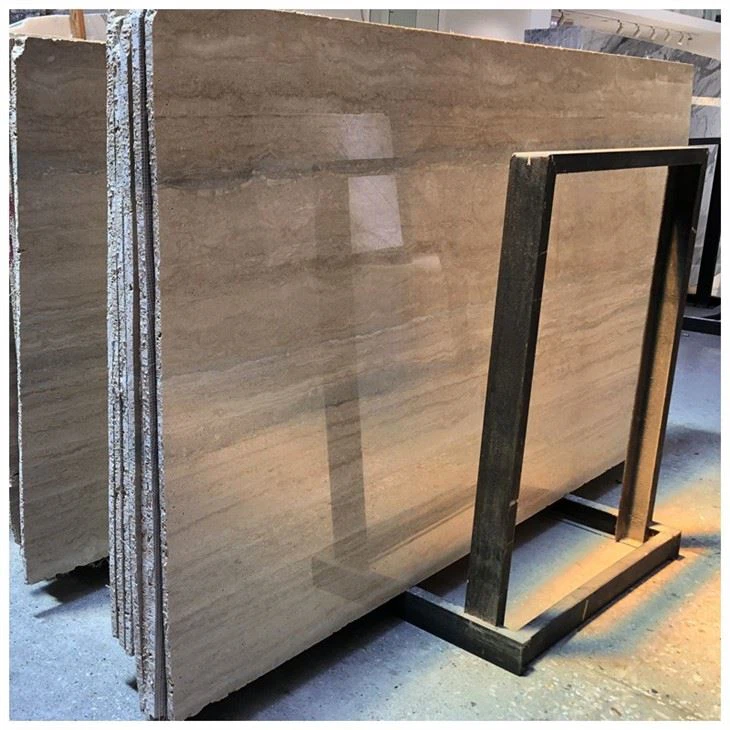 Silver Grey Travertine Slab