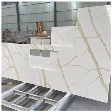 Calacatta gouden kwarts aanrecht