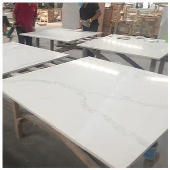 Witte kwarts keukentafel