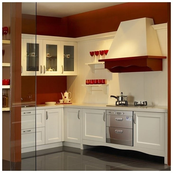 white gloss shaker kitchen