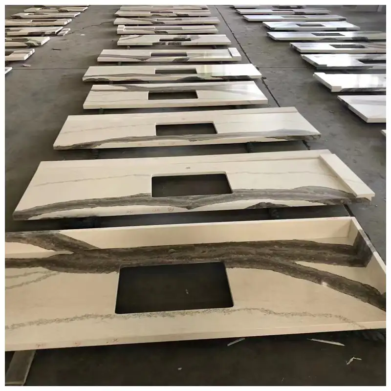Skara Brae White Quartz Countertops