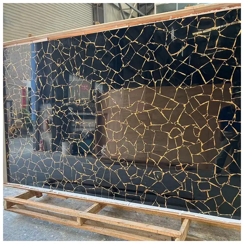 Zwarte obsidiaanplaat