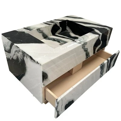 Panda marmeren wastafel