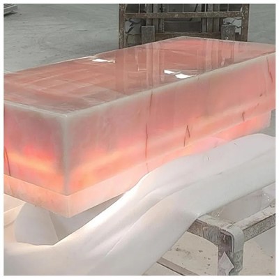 Roze onyx plinttafel